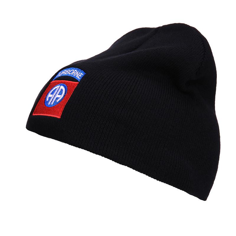 82nd Airborne Beanie Zwart-3689-a